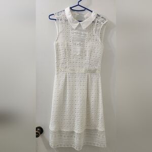 Elegant White Lace Dress‎